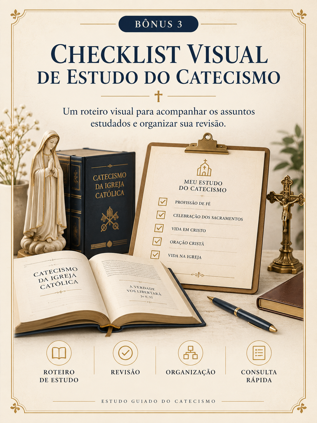 Checklist Visual de Estudo do Catecismo