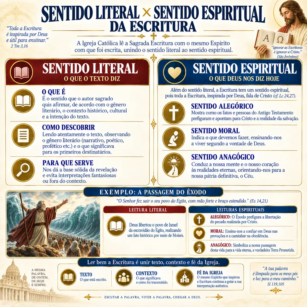 Sentido literal × sentido espiritual